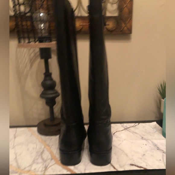 Black riding boots; size 7.5; - Picture 5 of 6